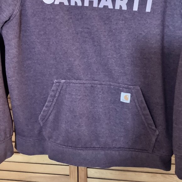 Carhartt Hoodie Xl Relaxed Fit Magenta Color - Picture 2 of 10